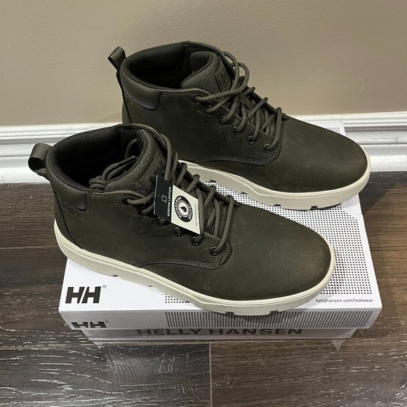 Helly Hansen Men's Boots in Olive and Cream - Picture 2 of 9